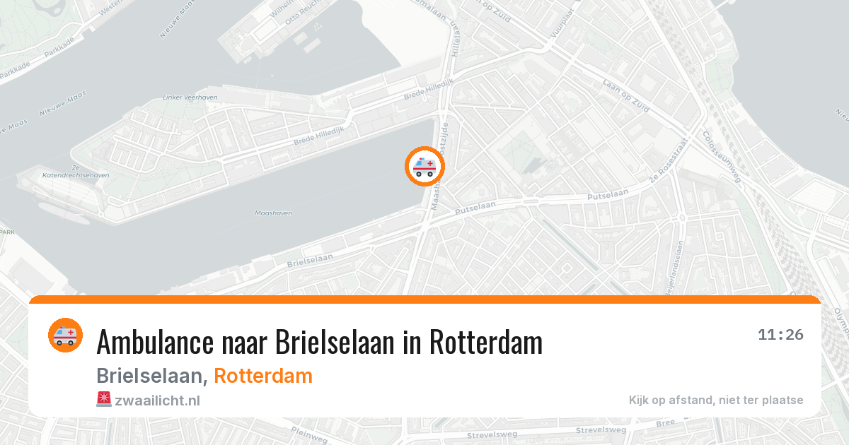 Ambulance naar Brielselaan in Rotterdam — 8 jul 2026