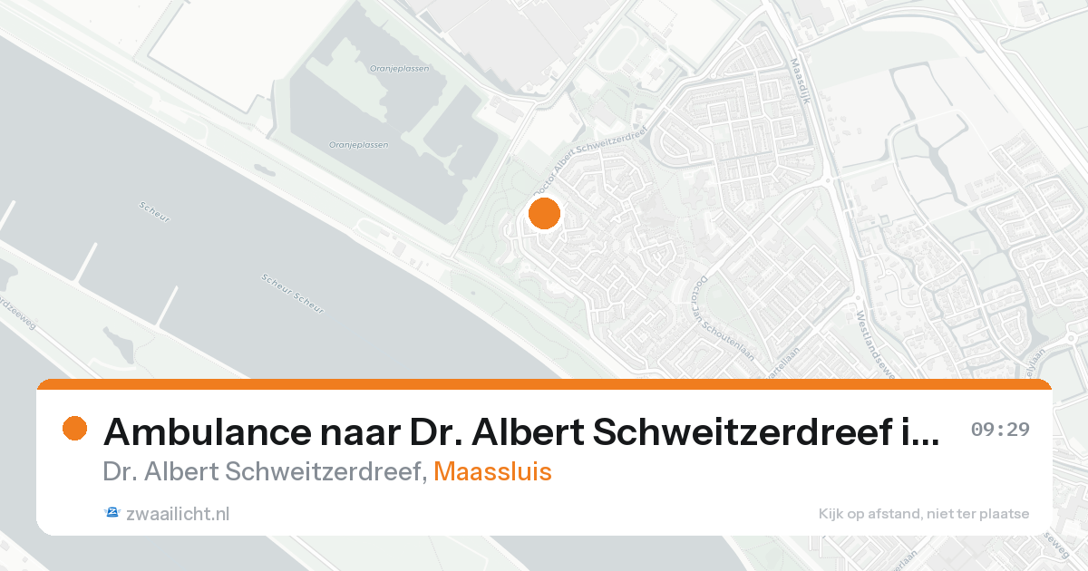 Ambulance naar Dr. Albert Schweitzerdreef in Maassluis — 31 jan 2026