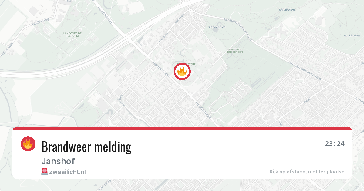 Brandweer melding — 26 jun 2026