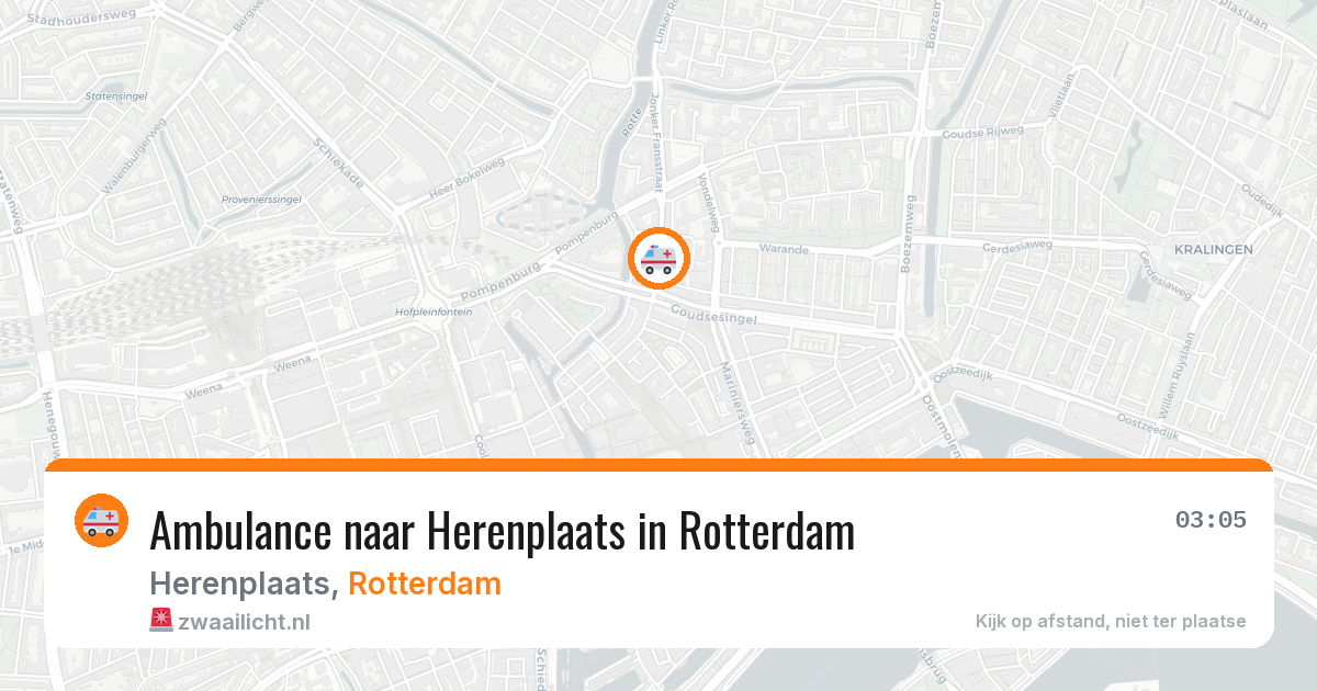 Ambulance naar Herenplaats in Rotterdam — 29 jul 2026