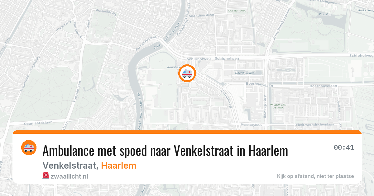 Ambulance met spoed naar Venkelstraat in Haarlem — 8 jun 2026