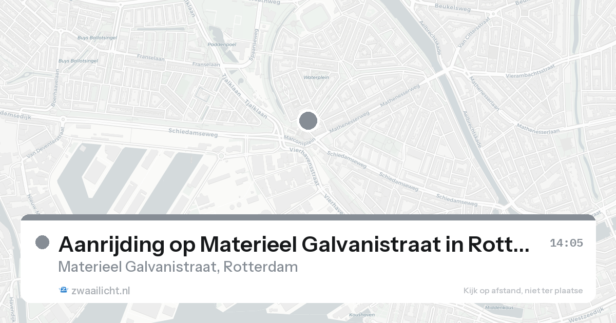 Aanrijding op Materieel Galvanistraat in Rotterdam — 7 feb 2026