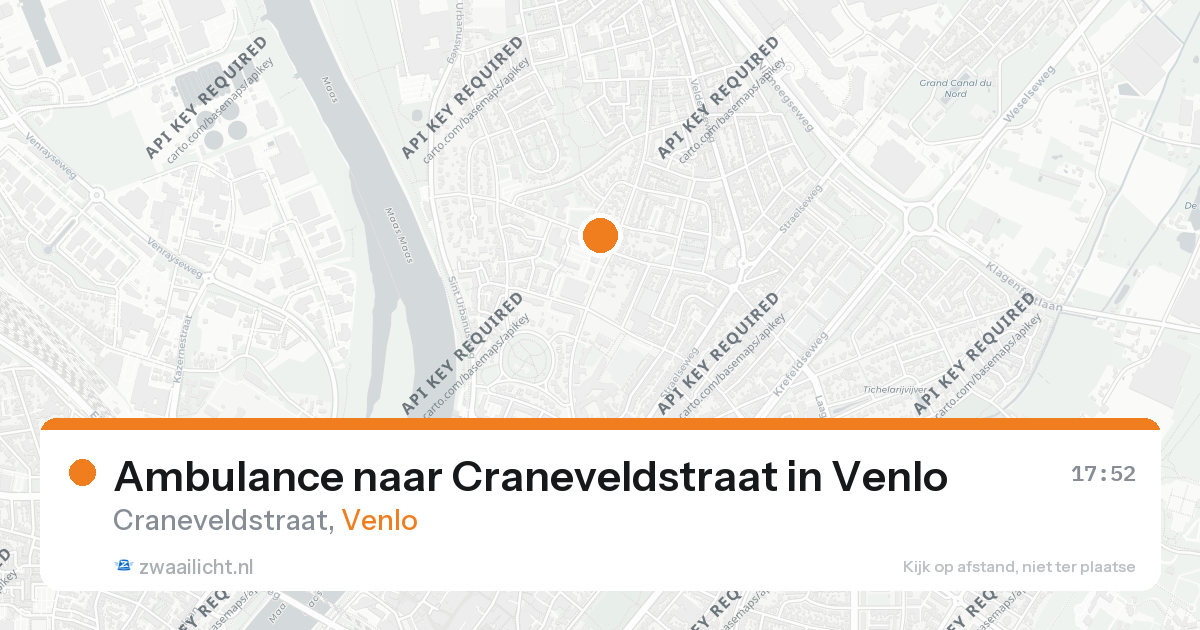 Ambulance naar Craneveldstraat in Venlo — 24 aug 2026