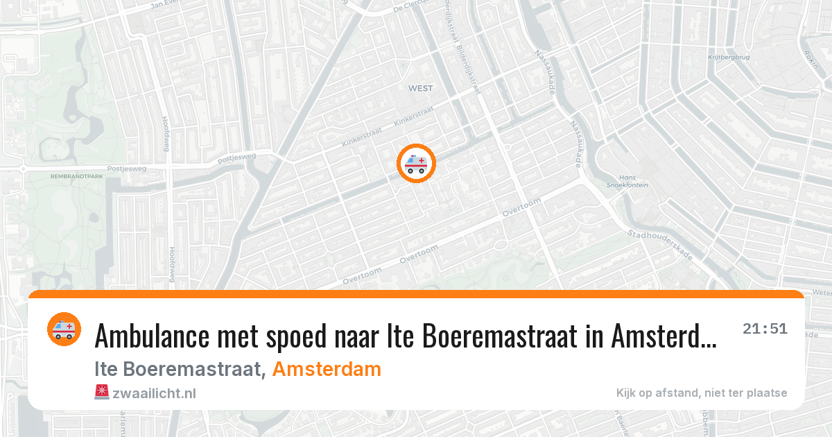 Ambulance met spoed naar Ite Boeremastraat in Amsterdam — 18 jun 2026