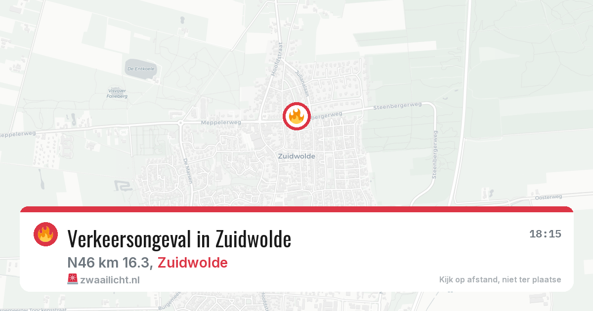 Verkeersongeval in Zuidwolde — 31 mrt 2026