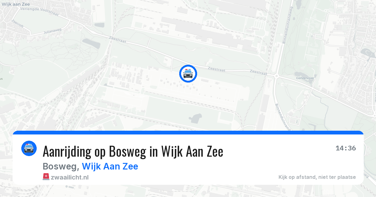 Aanrijding op Bosweg in Wijk Aan Zee — 22 mrt 2026