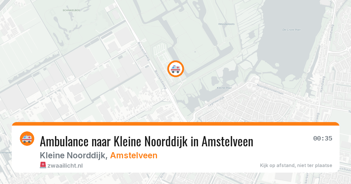 Ambulance naar Kleine Noorddijk in Amstelveen — 29 jun 2026