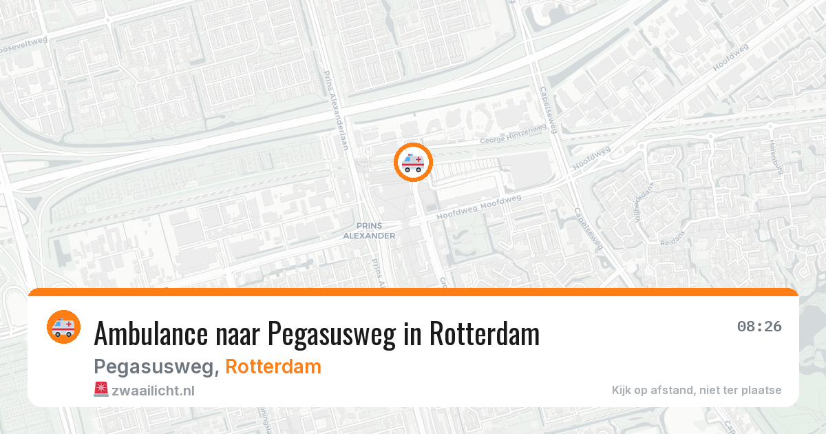 Ambulance naar Pegasusweg in Rotterdam — 24 jun 2026