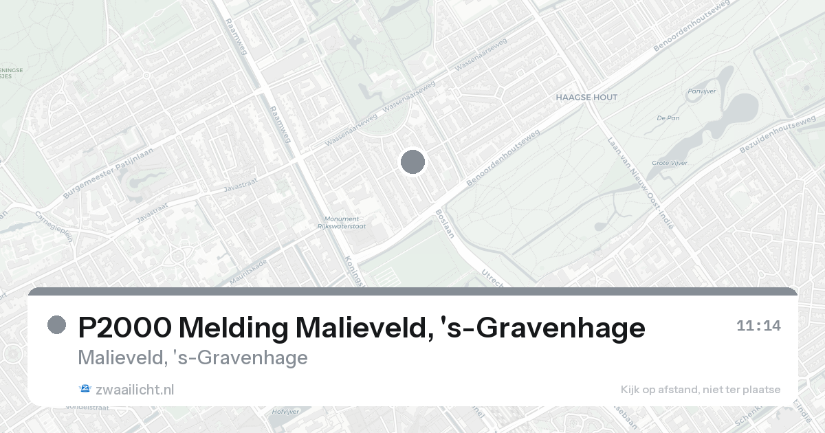 P2000 Melding Malieveld, 's-Gravenhage — 31 jan 2026