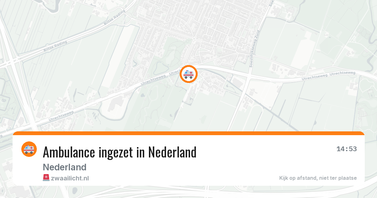 Ambulance ingezet in Nederland — 24 jun 2026 | 🚨 Zwaailicht.nl