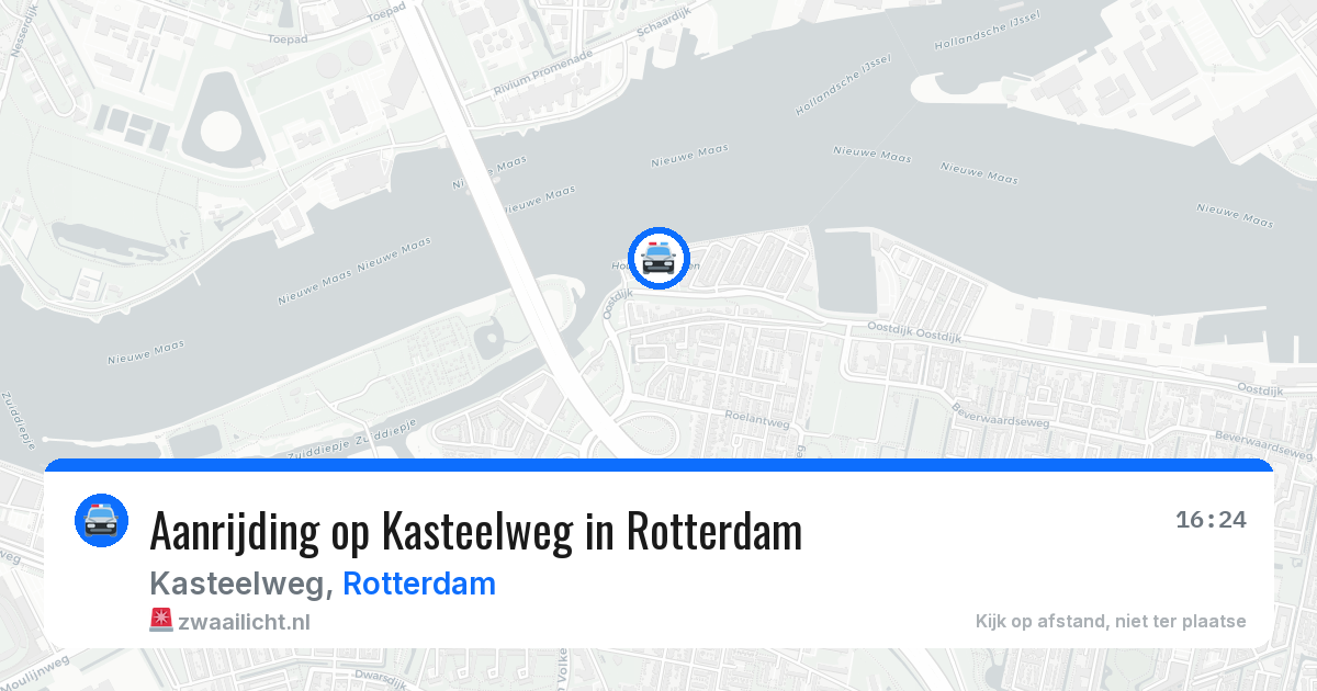 Aanrijding op Kasteelweg in Rotterdam — 28 jul 2026