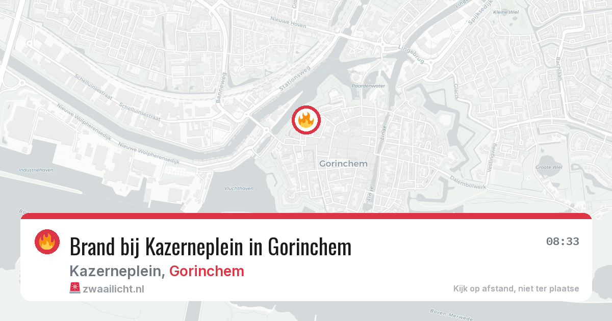 Brand bij Kazerneplein in Gorinchem — 24 mei 2026