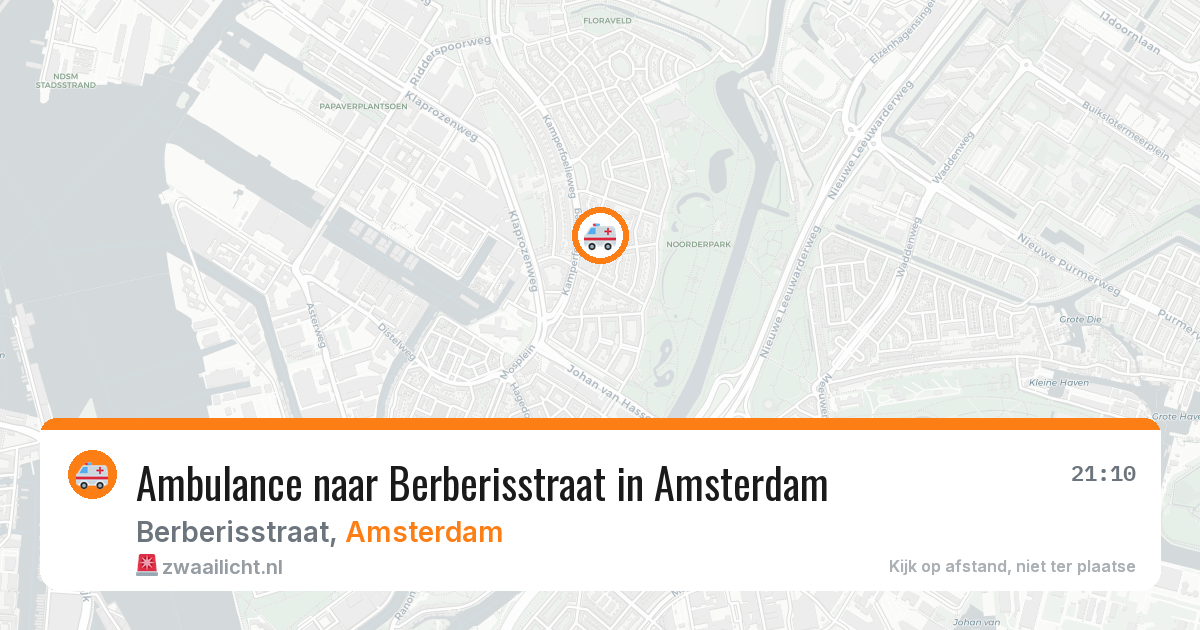 Ambulance naar Berberisstraat in Amsterdam — 24 jul 2026