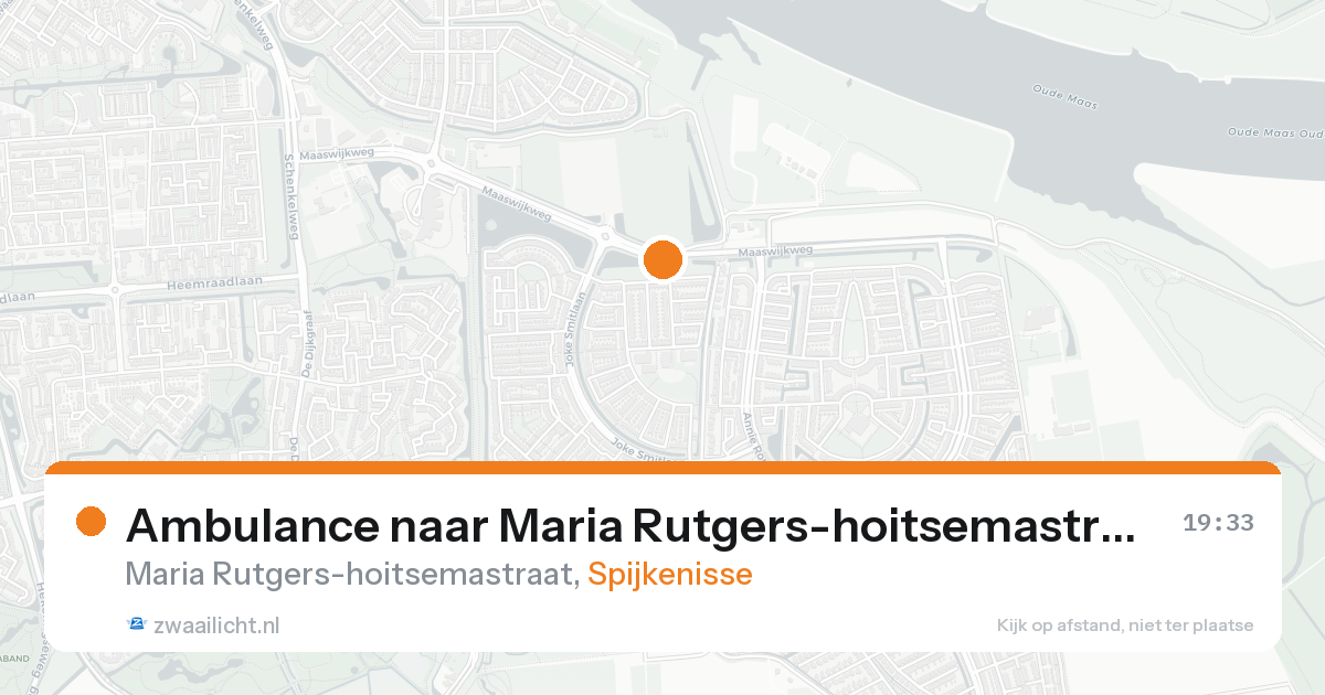 Ambulance naar Maria Rutgers-hoitsemastraat in Spijkenisse — 22 aug 2026