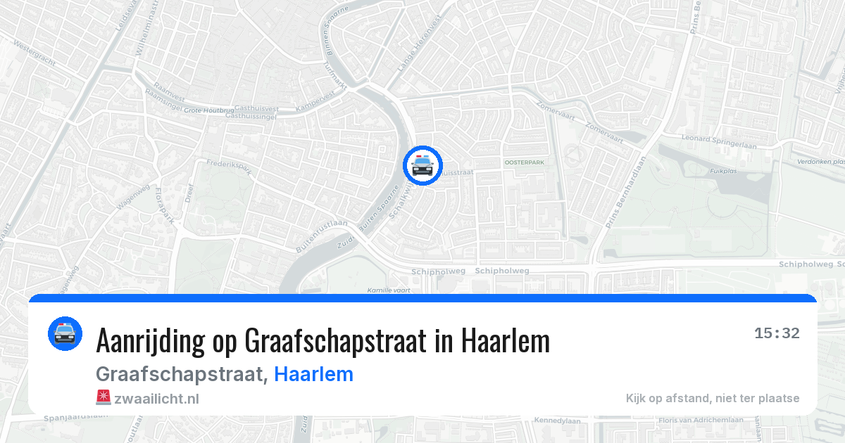 Aanrijding op Graafschapstraat in Haarlem — 25 jun 2026