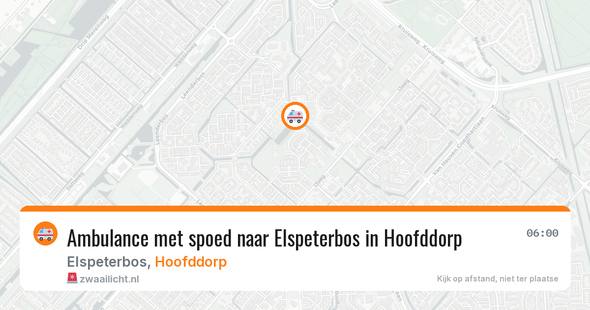 Ambulance met spoed naar Elspeterbos in Hoofddorp — 15 feb 2026