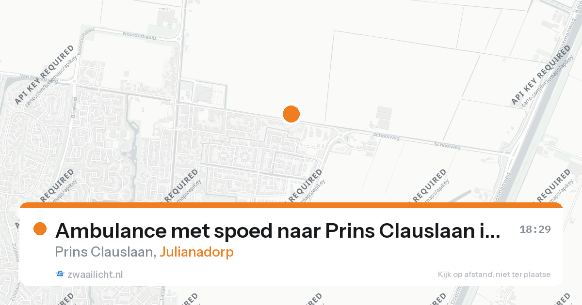 Ambulance met spoed naar Prins Clauslaan in Julianadorp — 26 aug 2026