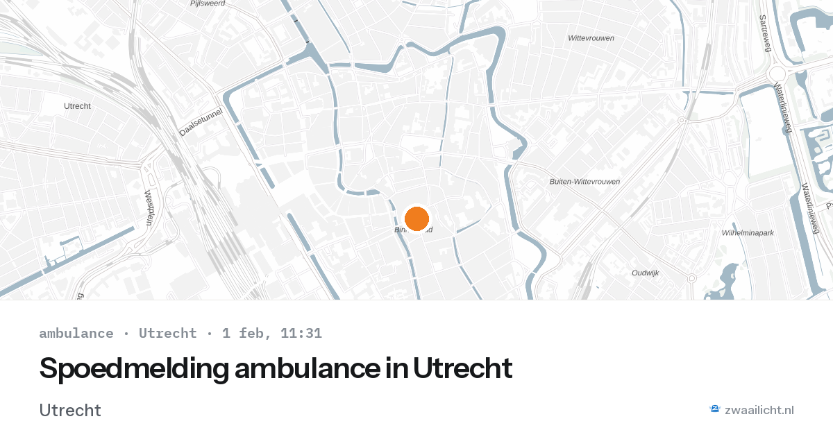 Spoedmelding ambulance in Utrecht — 1 feb 2026