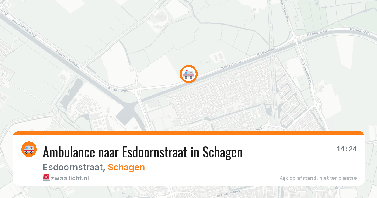 Ambulance naar Esdoornstraat in Schagen — 22 mrt 2026