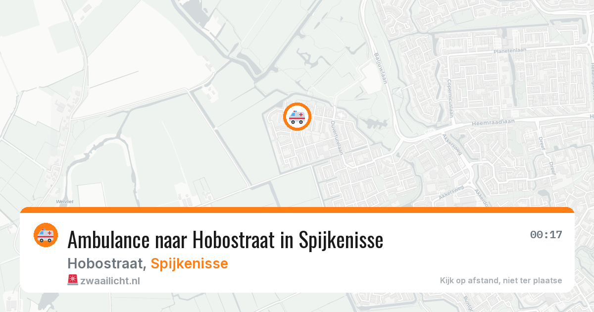 Ambulance naar Hobostraat in Spijkenisse — 4 jun 2026