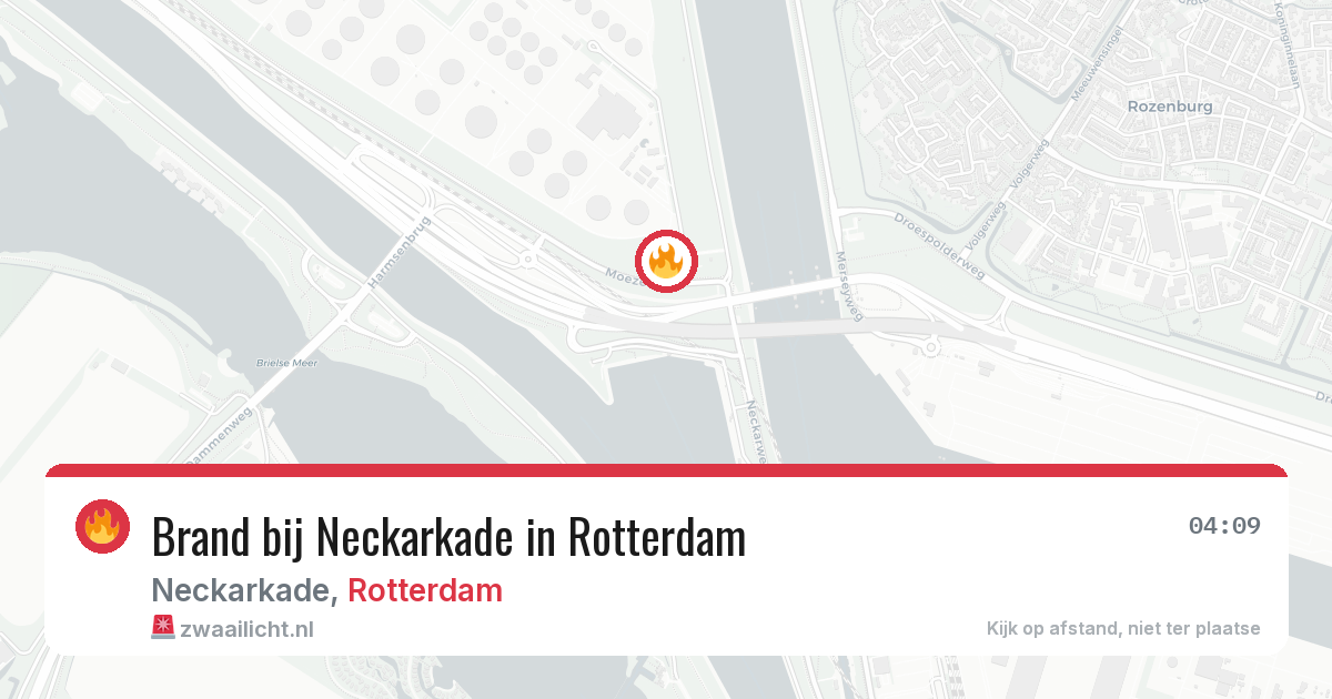 Brand bij Neckarkade in Rotterdam — 28 apr 2026