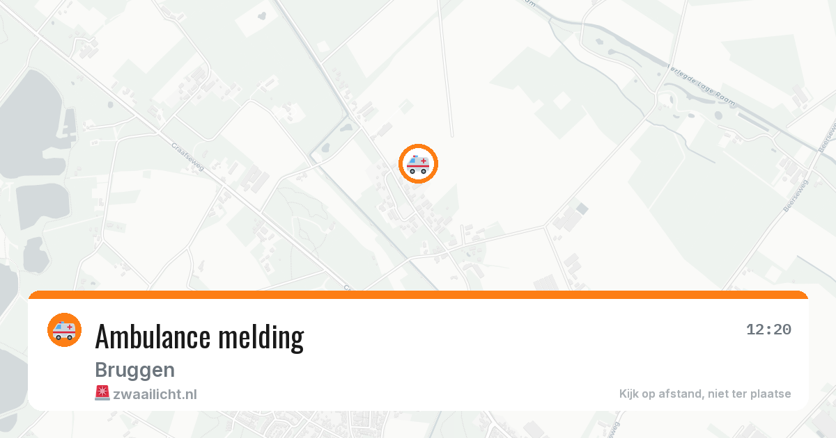 Ambulance melding — 6 jul 2026
