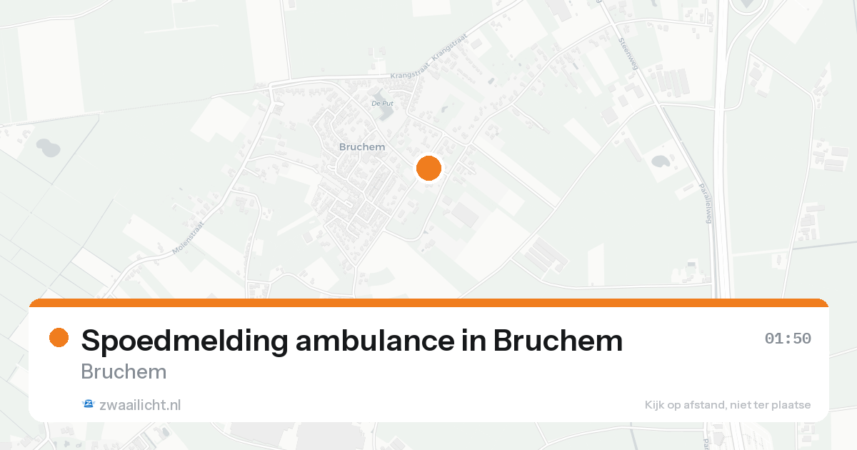 Spoedmelding ambulance in Bruchem — 15 aug 2026