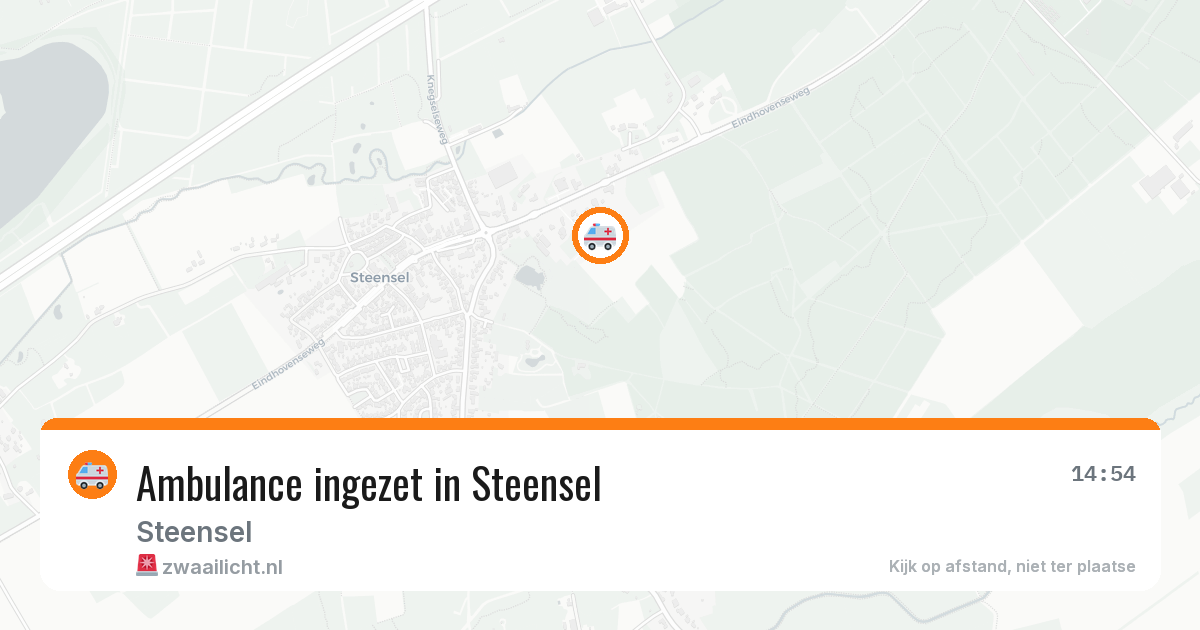 Ambulance ingezet in Steensel — 11 aug 2026