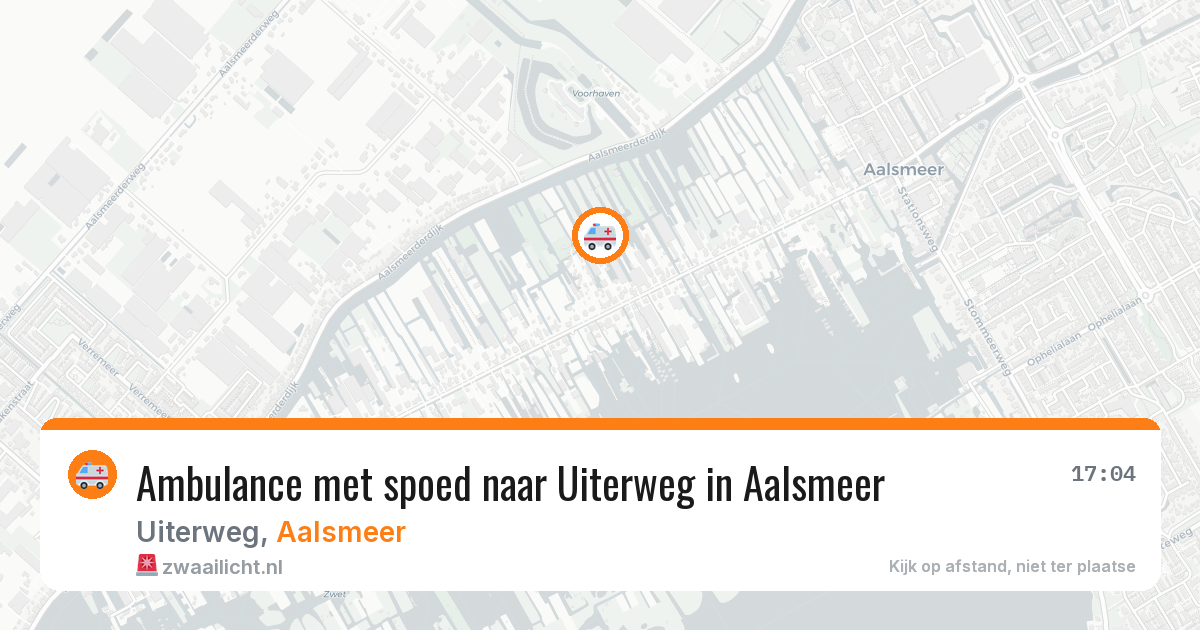 Ambulance met spoed naar Uiterweg in Aalsmeer — 6 mei 2026
