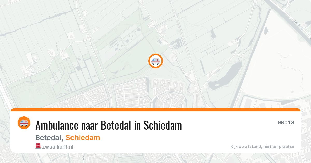 Ambulance naar Betedal in Schiedam — 21 apr 2026