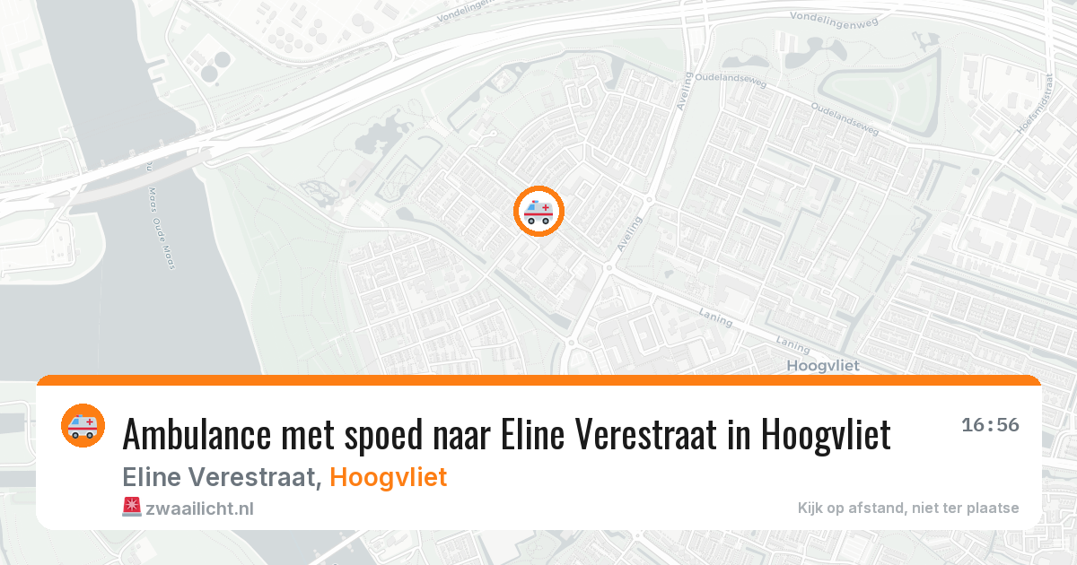 Ambulance met spoed naar Eline Verestraat in Hoogvliet — 29 jan 2026
