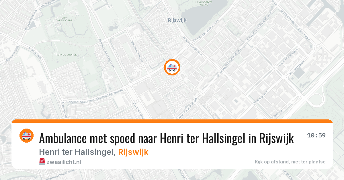 Ambulance met spoed naar Henri ter Hallsingel in Rijswijk — 30 jul 2026