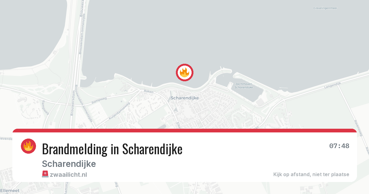 Brandmelding in Scharendijke — 13 jun 2026