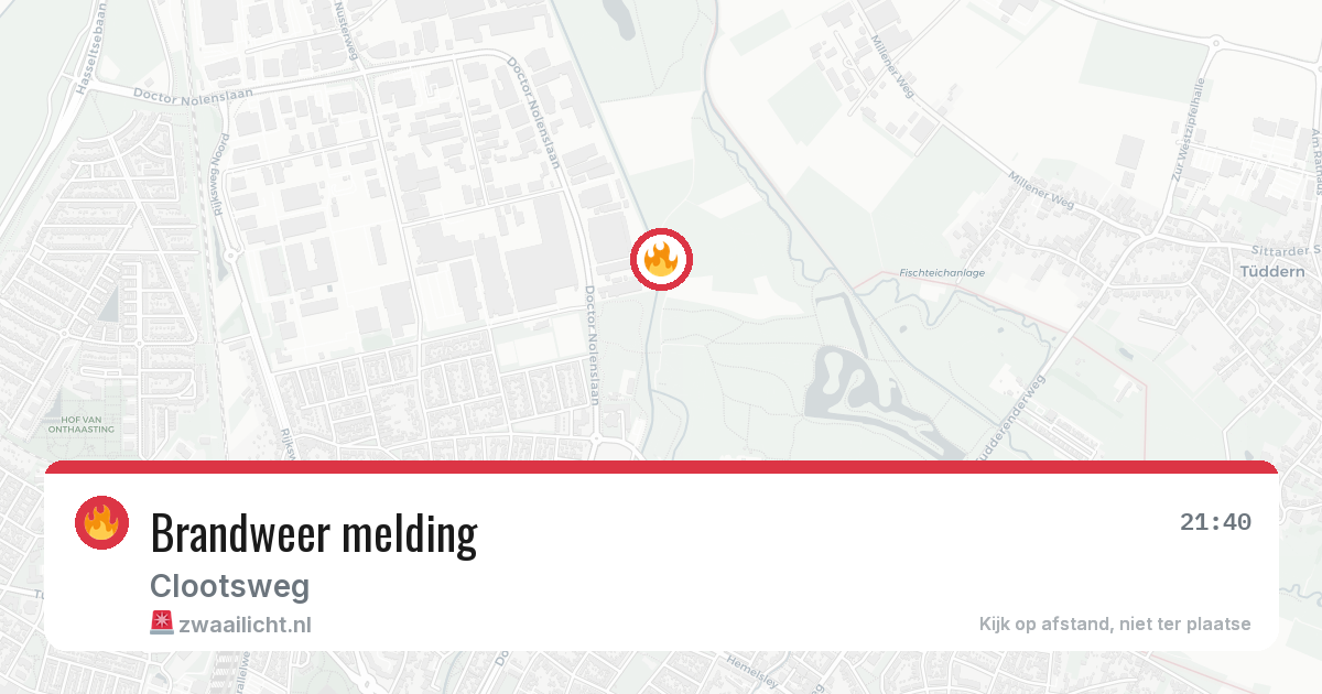 Brandweer melding — 15 jul 2026