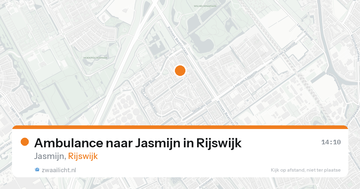 Ambulance naar Jasmijn in Rijswijk — 16 aug 2026