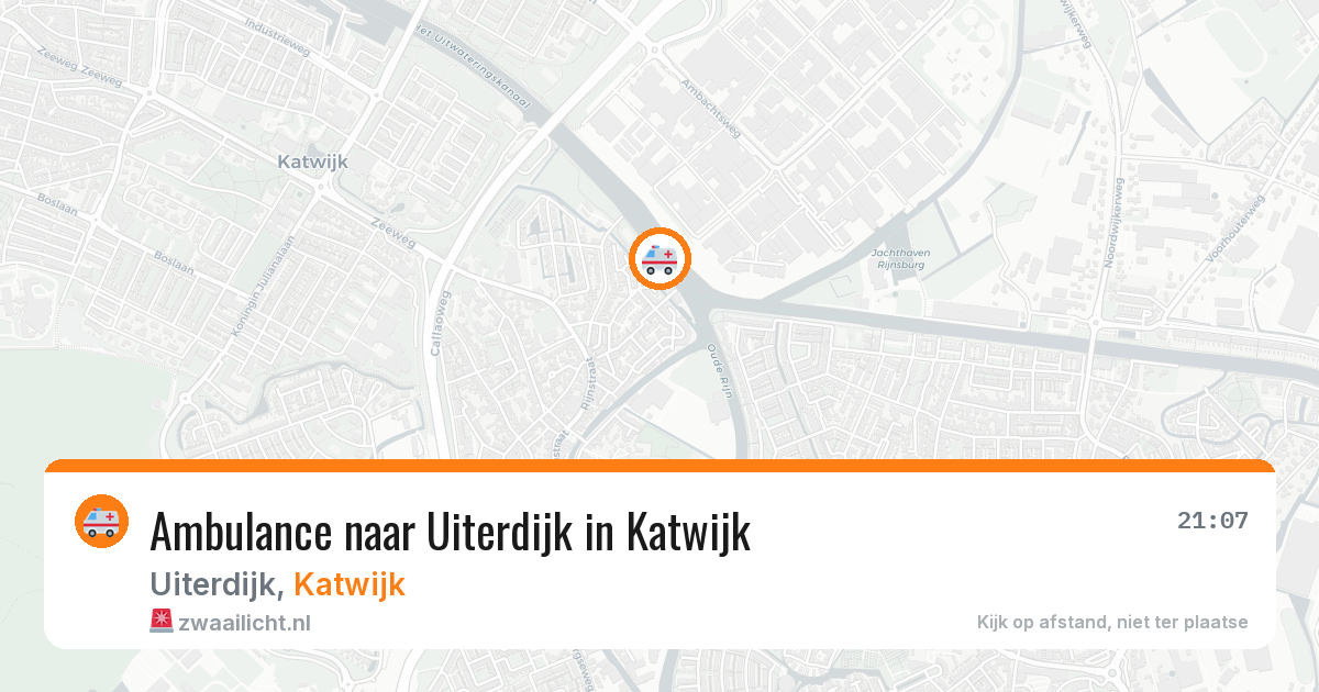 Ambulance naar Uiterdijk in Katwijk — 10 apr 2026