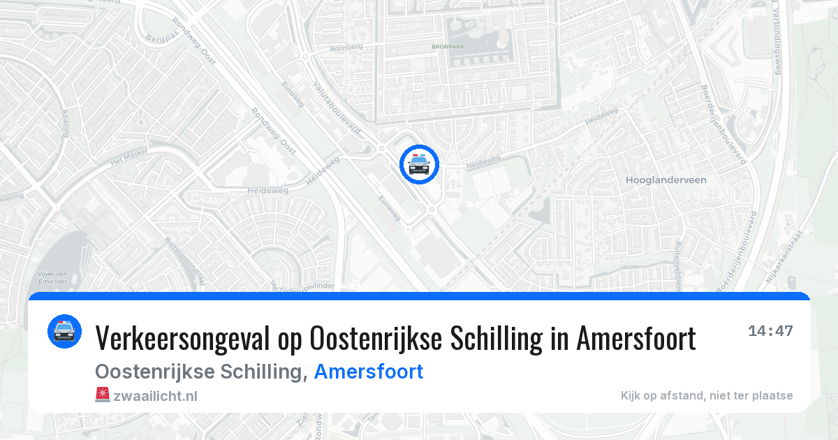 Verkeersongeval op Oostenrijkse Schilling in Amersfoort — 17 jun 2026