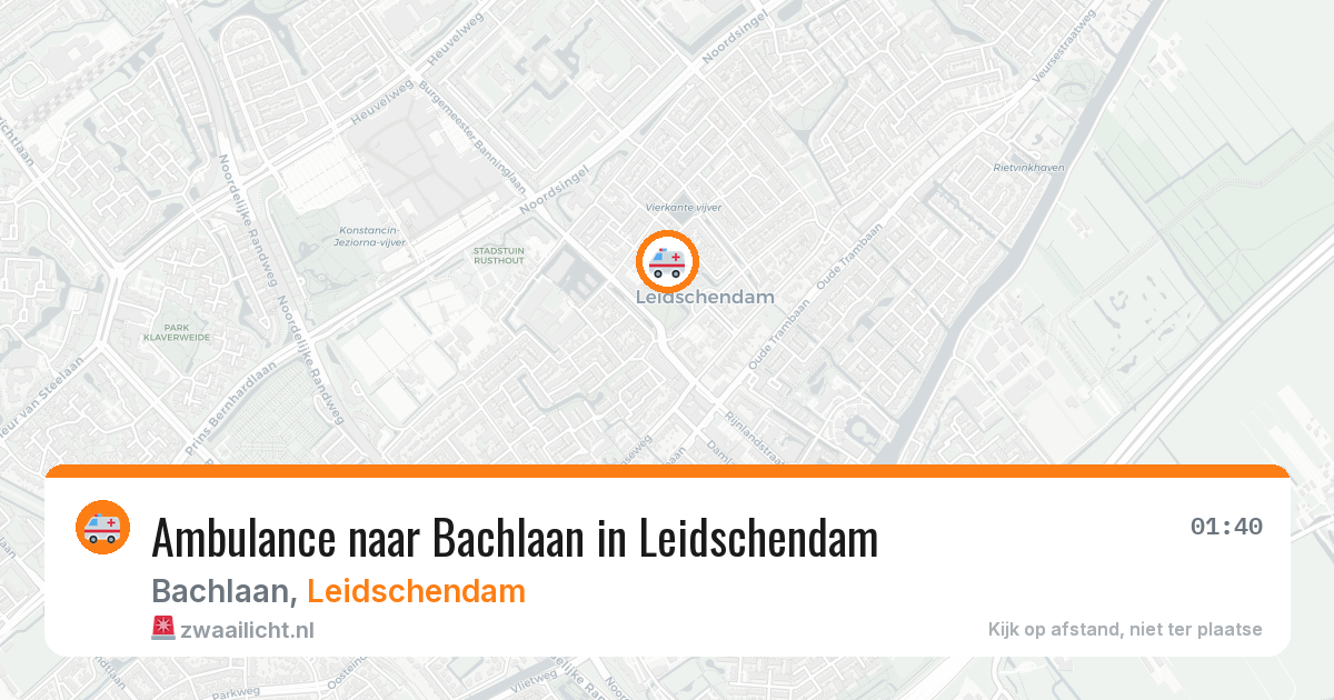 Ambulance naar Bachlaan in Leidschendam — 25 feb 2026