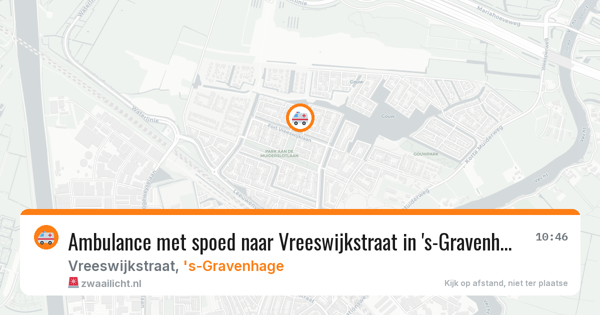 Ambulance met spoed naar Vreeswijkstraat in 's-Gravenhage — 22 feb 2026