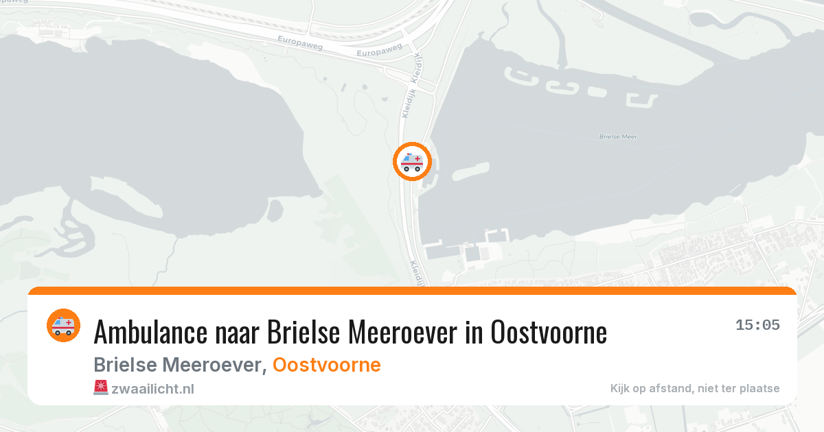 Ambulance naar Brielse Meeroever in Oostvoorne — 31 jul 2026