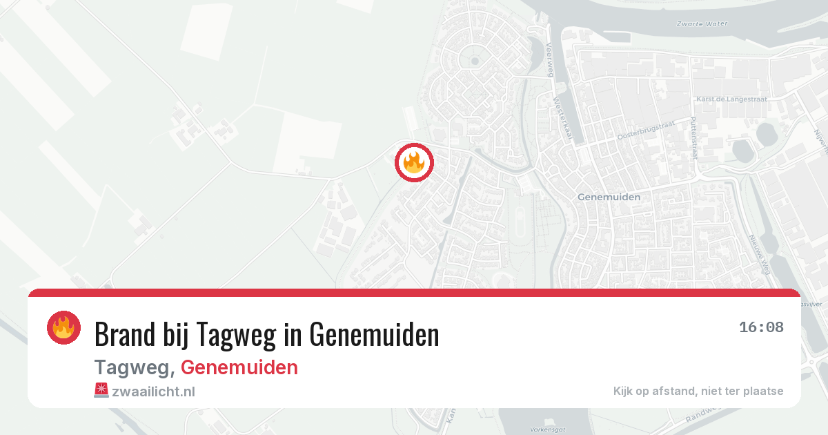 Brand bij Tagweg in Genemuiden — 1 mei 2026