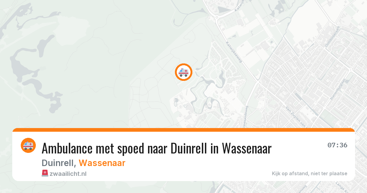 Ambulance met spoed naar Duinrell in Wassenaar — 30 jun 2026