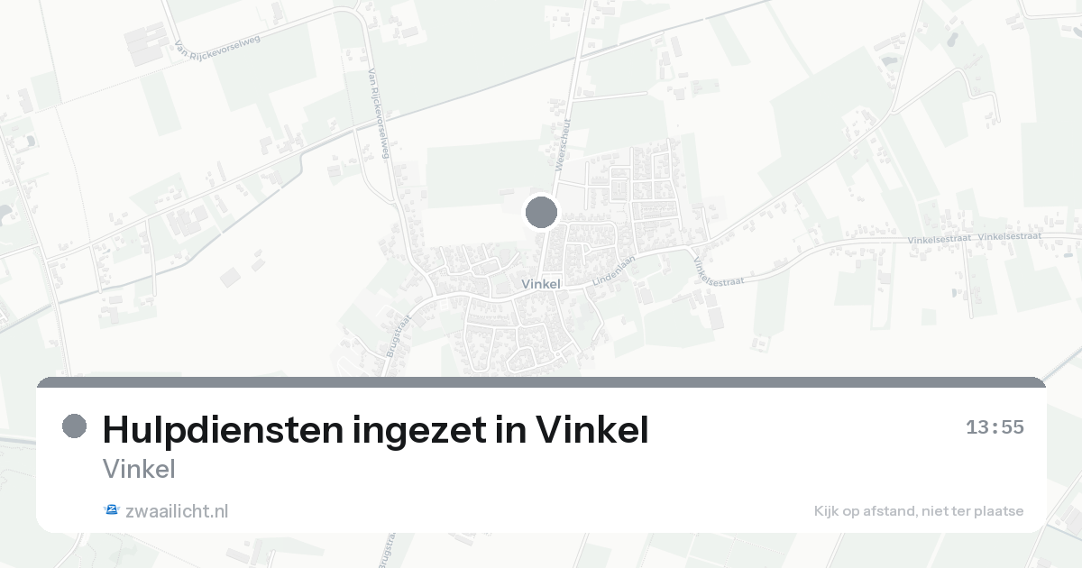 Hulpdiensten ingezet in Vinkel — 31 jan 2026 | 🚨 Zwaailicht.nl