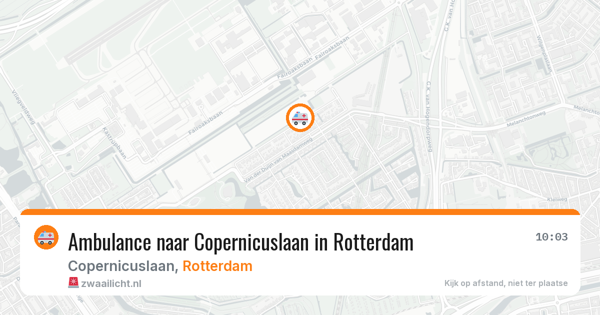Ambulance naar Copernicuslaan in Rotterdam — 6 jun 2026