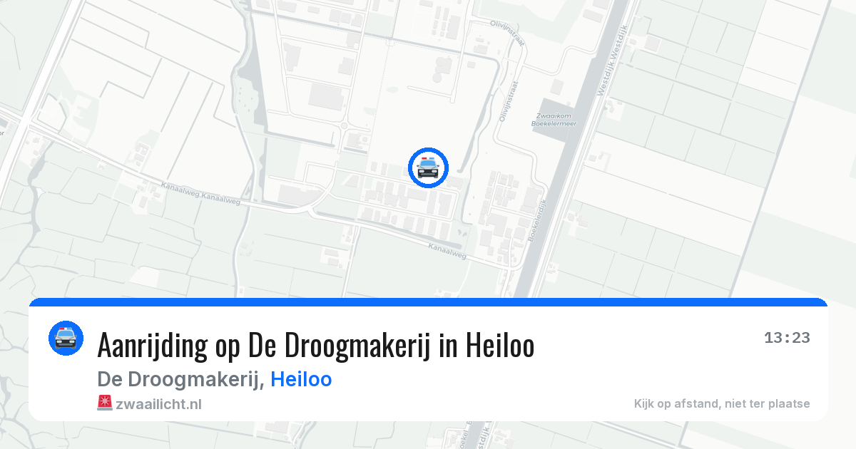 Aanrijding op De Droogmakerij in Heiloo — 18 jun 2026