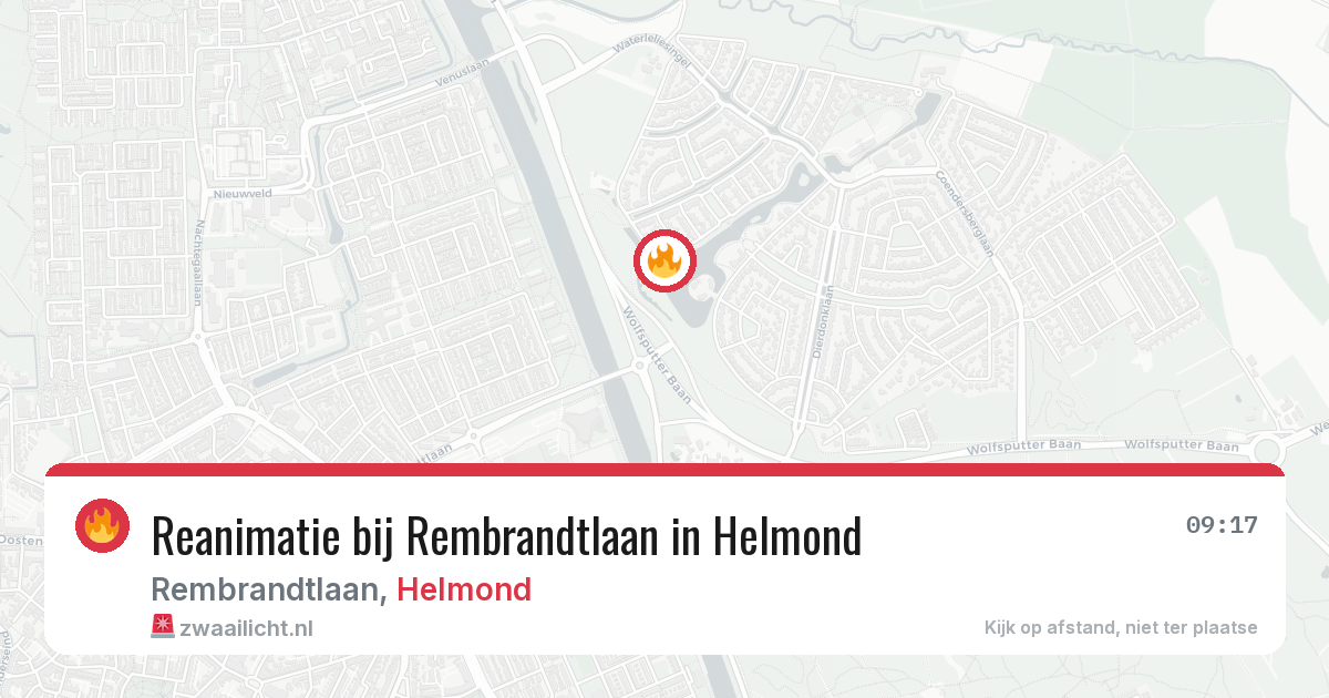 Reanimatie bij Rembrandtlaan in Helmond — 18 feb 2026