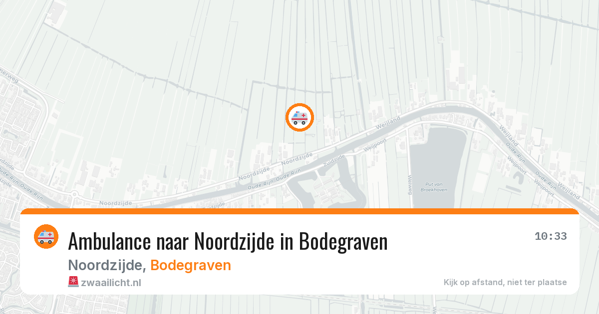 Ambulance naar Noordzijde in Bodegraven — 7 jun 2026