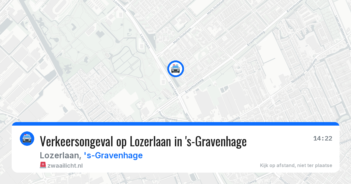 Verkeersongeval op Lozerlaan in 's-Gravenhage — 24 jun 2026