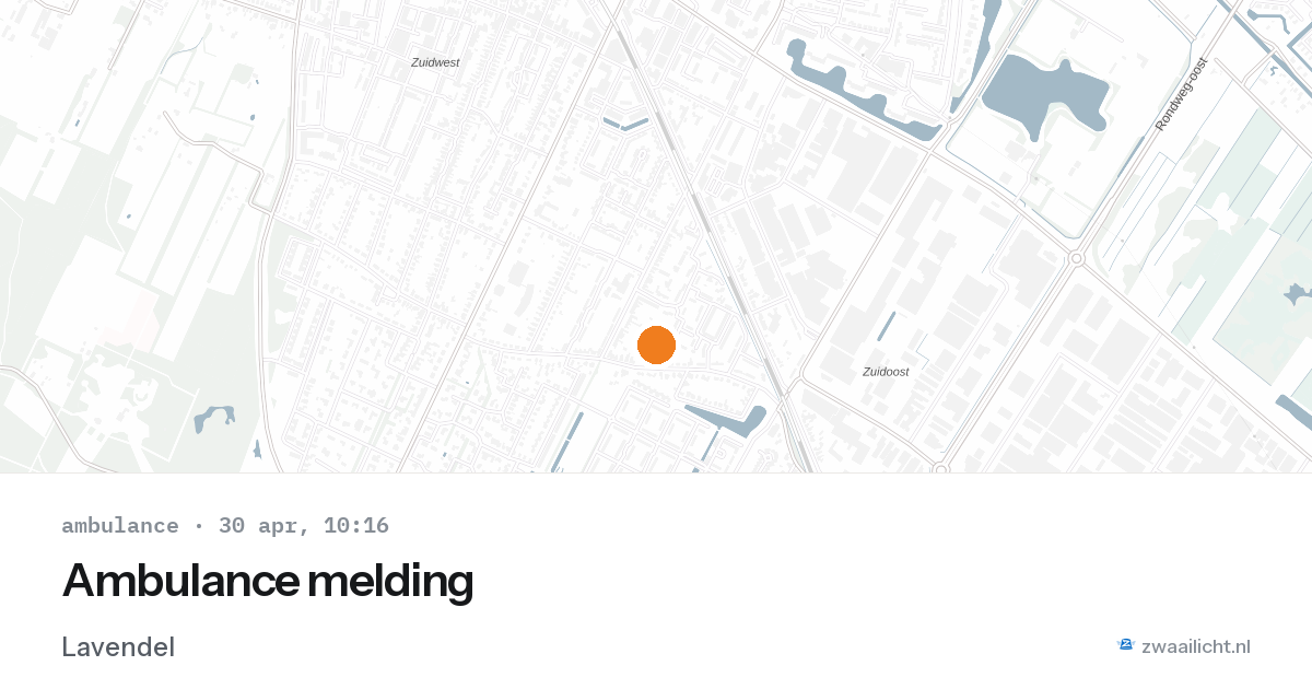 Ambulance melding — 30 apr 2026