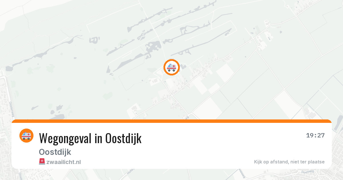 Wegongeval in Oostdijk — 13 apr 2026
